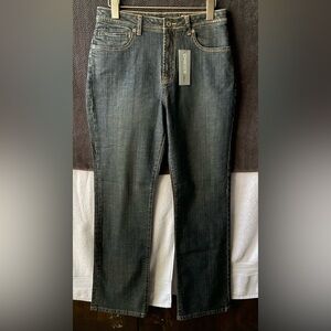 Chico's Platinum Dark Gray Straight Leg Jeans